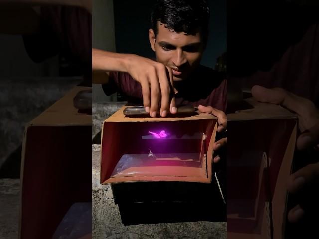 Making 3D Holograam Box #3d #experiment  #shorts