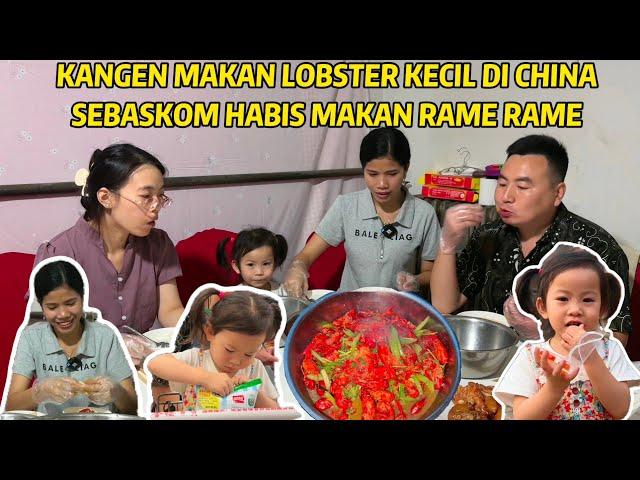 SEKELUARGA PERGI BELANJA & MASAK LOBSTER KECIL YANG ENAK, SEBASKOM LANGSUNG HABIS DI MAKAN