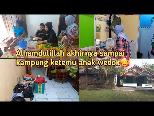 ALHAMDULILLAH SAMPAI KAMPUNG HALAMAN DENGAN SELAMAT BISA KETEMU ANAK WEDOK JG ORANG TUA DAN SAUDARA