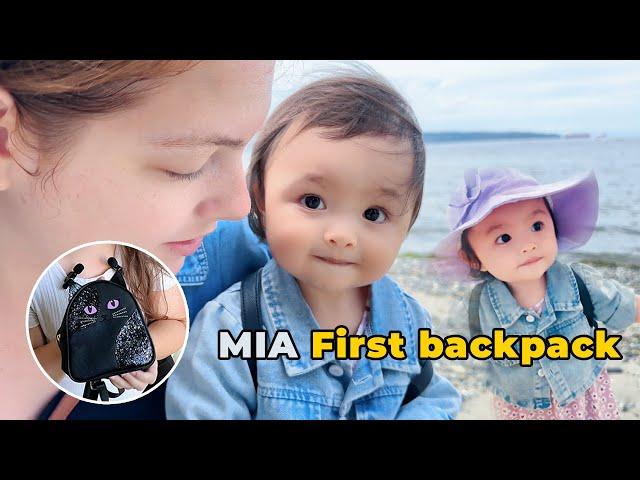 Mia's first backpack 给混血宝宝Mia第一次背包包