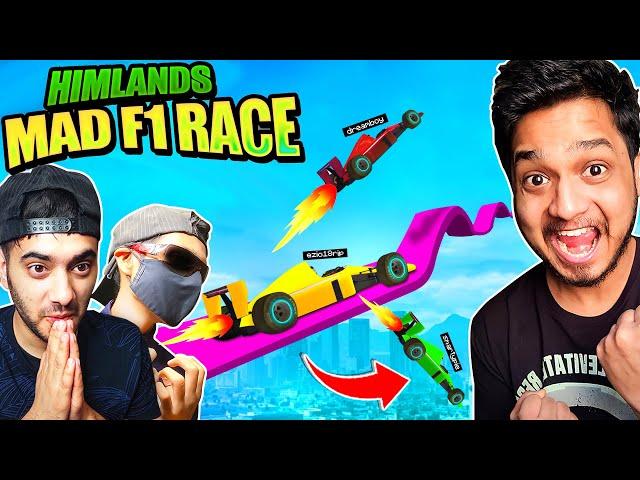 FUNNY GTA DISTRUCTIVE  F1 CAR RACES - Himlands GTA 5 ft. @YesSmartyPie @DREAMBOYYT @MrFalanaG