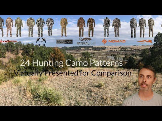 Best hunting camo for fall grassland forests. 24 Hunting Camo Patterns displayed for you to decide.