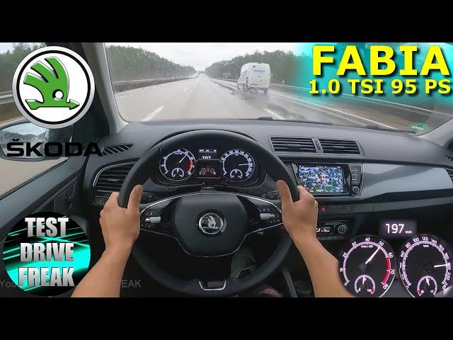 2020 Skoda Fabia 1.0 TSI DSG 95 PS TOP SPEED AUTOBAHN DRIVE POV