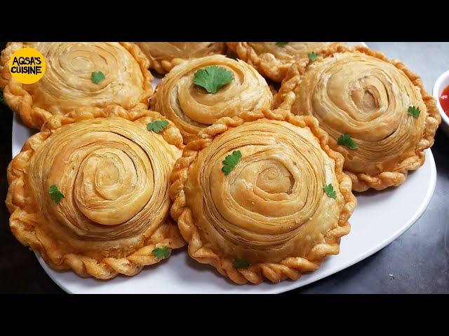 Khasta Aloo Kachori Samosa Halwai Style Recipe by Aqsa's Cuisine, Aloo Samosa, New Snack For Iftar