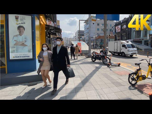 【4K】 Walking around Anyang Street - Walking Around Seoul Korea  (4k Ultra HD 60fps)