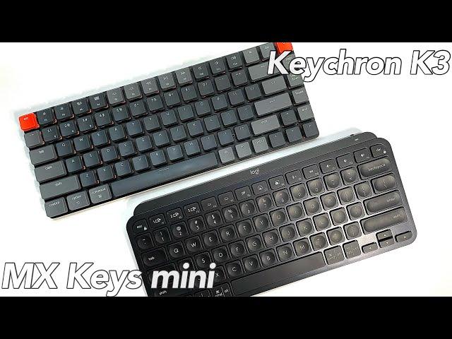 Keychron K3 vs. Logitech MX Keys Mini - Comparison