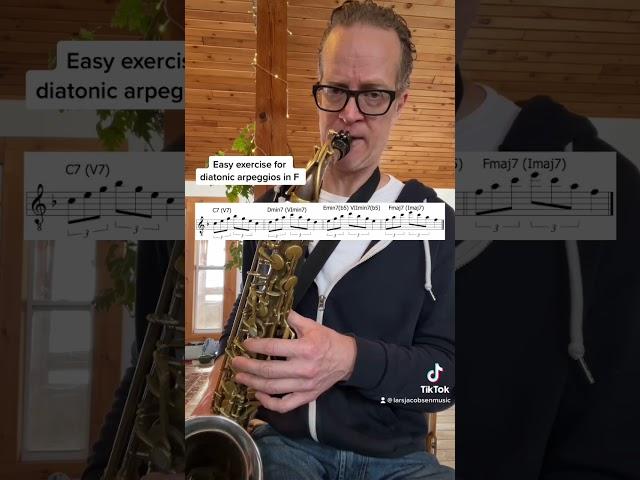 7th Arpeggios in F made easy!  #sax #tips #teacher
