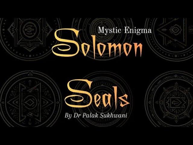 Solomon seal (part-4/4)#learn with Dr palak Sukhwani founder of-mystic enigma  #solomon #active 🪄