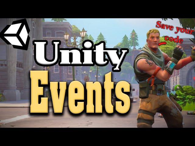 Spare Your Pain Using UNITY EVENTS Tutorial