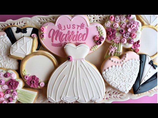 Wedding Cookie Tutorial - FIVE Designs!