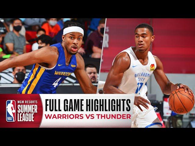 WARRIORS at THUNDER | NBA SUMMER LEAGUE | FULL GAME HIGHLIGHTS