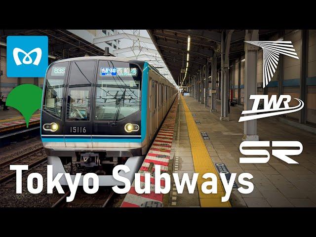[4K]  Tokyo Subways | All the Lines