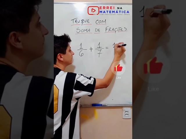 Truque com soma de frações | versão #shorts com professor Jorge Abreu