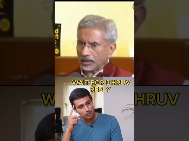 Dhruv Rathee reply to S. Jaishankar | Dhruv Rathee exposed | S. Jaishankar