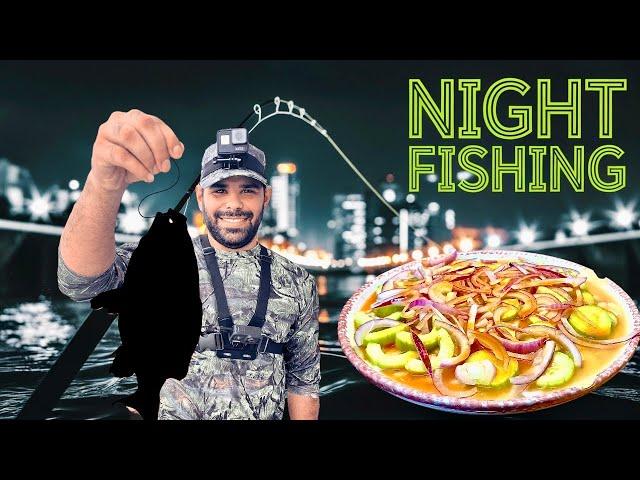 Fishing Texas City Dikes @ 3 A.M. Catch And Cook