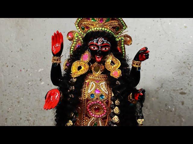 kali maa idol painting 2022 | Making a Kali idol step by step | clay Modeling | terracotta