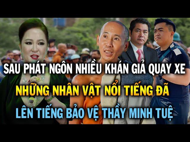 Sau phát ngôn của bà Phương Hằng về thầy Minh Tuệ, nhiều người nổi tiếng đã lên tiếng bênh vực thầy