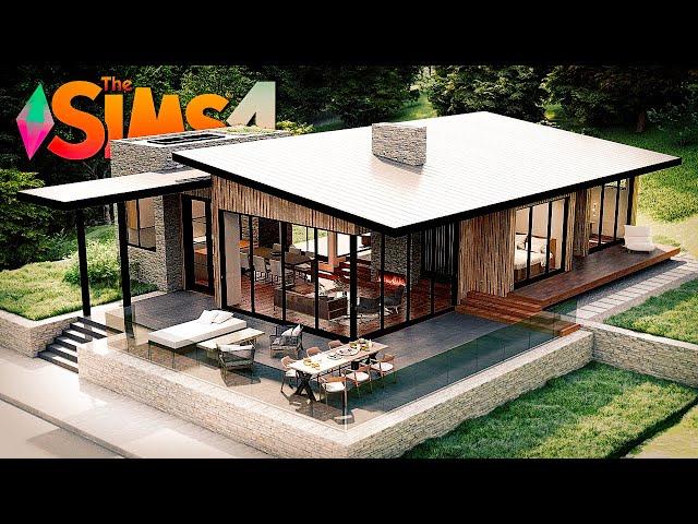 СТРОИМ НЕБОЛЬШОЙ СОВРЕМЕННЫЙ ДОМ В СИМС 4 - The Sims 4 House Build No CC