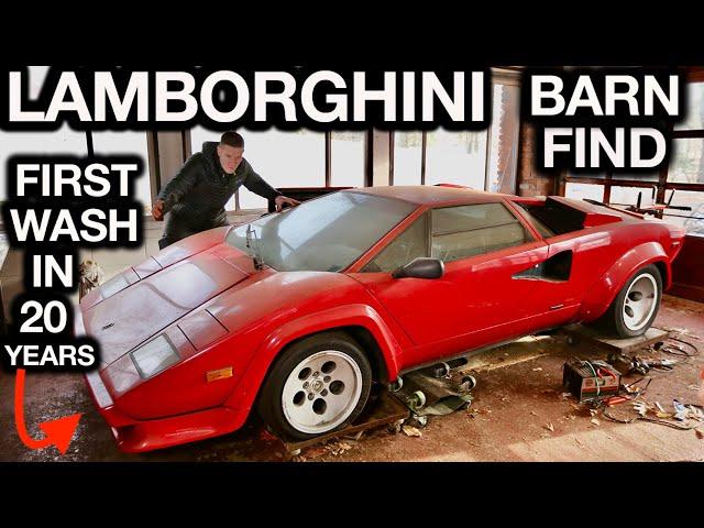 First Wash in 20 Years Lamborghini Countach Most Disgusting Super Car Disaster Detail