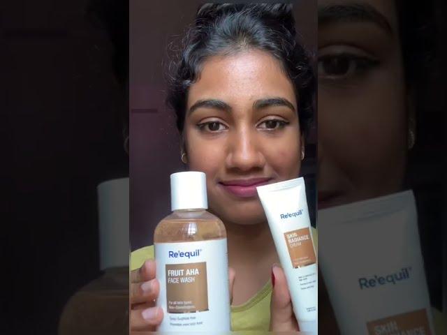 Re’equil Fruit AHA Face Wash and Skin Radiance cream 6 weeks review. Before/After results. #reequil