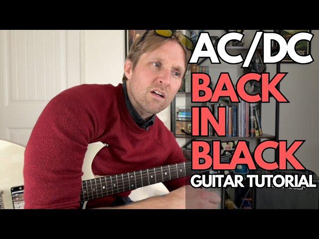 Back in Black by AC/DC Guitar Tutorial - Guitar Lessons with Stuart!