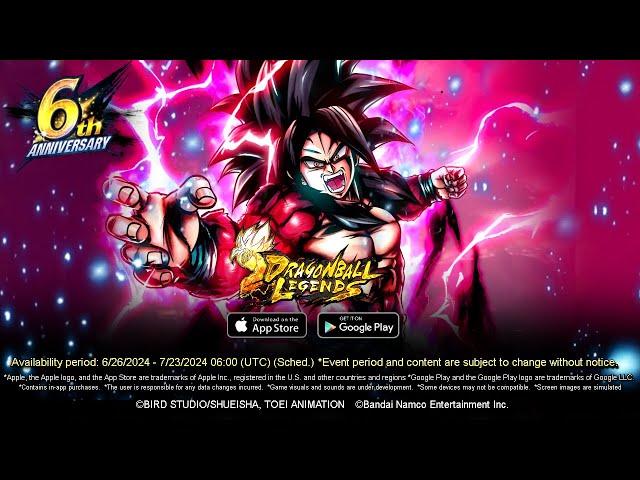 DRAGON BALL LEGENDS  "ULTRA Super Saiyan 4 Goku" TRAILER! - 6th Anniversary DB Legends Reveals Edit