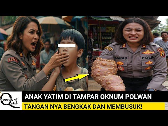 VIRAL ‼️ ANAK YATIM-PIATU DI TAMPAR OKNUM POLWAN, TANGANNYA BENGKAK DAN MEMBU5UK. AZAB KAH?