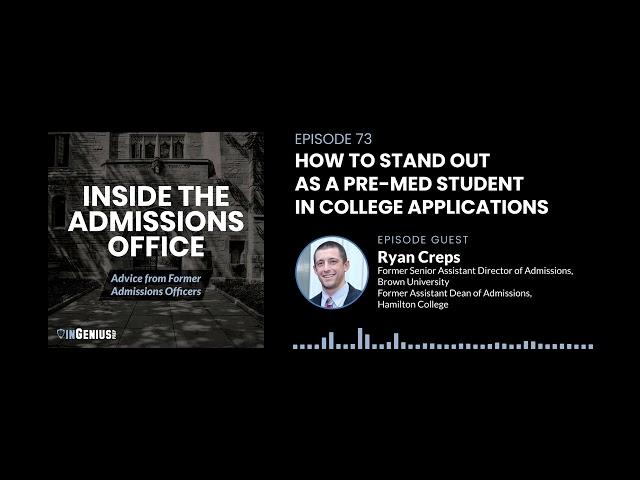 How to Stand Out as a Pre Med Student in College Applications