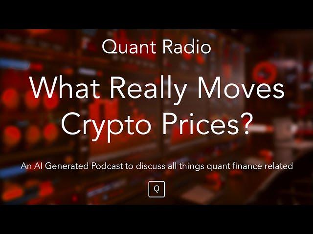 Quant Radio: What Really Drives Crypto Prices?