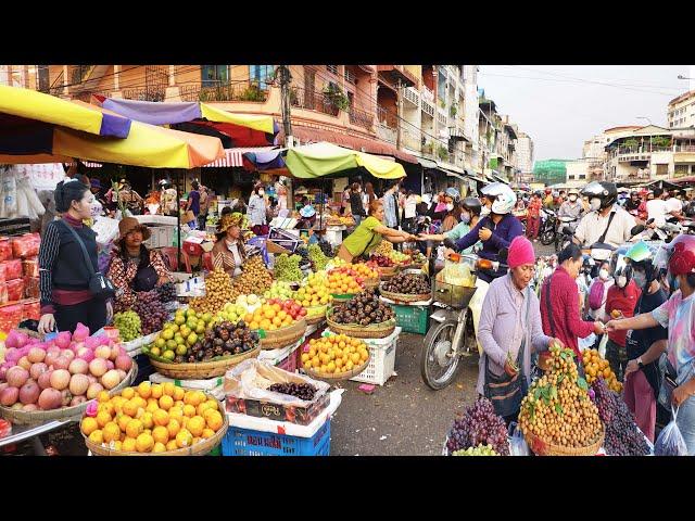 Fruits, Breakfast, Juice, Market Food, & More - Amazing Cambodian Street Food Tour