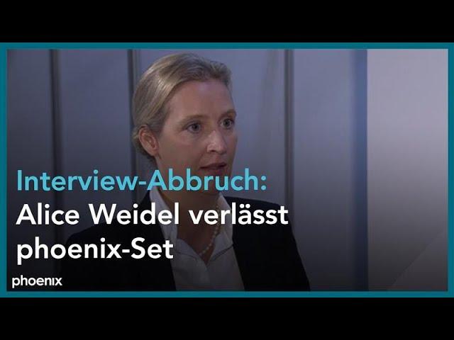 AfD-Parteitag: Alice Weidel bricht das Interview vorzeitig ab