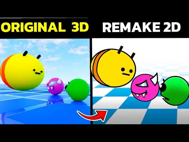 FIRE IN THE HOLE Original 3D VS 2D | Animation MEME | Fun ROULETTE | Geometry Dash BIG COMPILATION