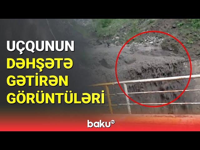 Lahıc-İsmayıllı yolunda uçqun