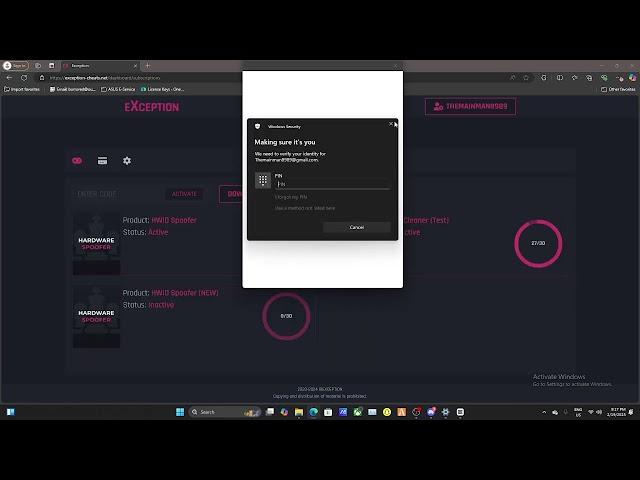 Exception spoofer guide