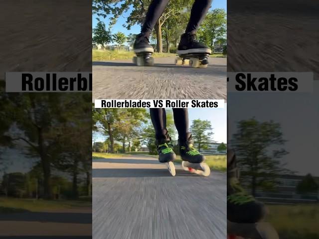 Rollerblades VS Roller Skates  #skating #tips #freestyle #shorts