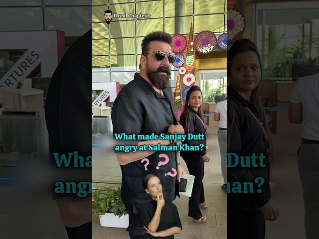 What made Sanjay Dutt angry at Salman Khan? #bollywood #salmankhan #sanjaydutt #sohailkhan