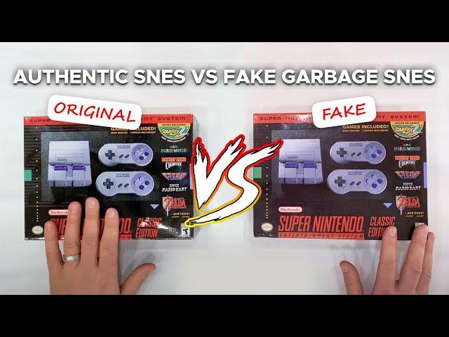 Original VS Fake Nintendo Classic Edition Mini