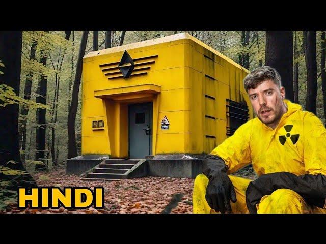 Survive 100 Days In Nuclear Bunker, Win $500,000 (HINDI) #mrbeast