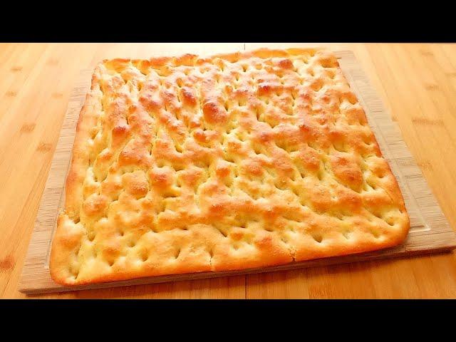 FOCACCIA GENOVESE fatta in casa LA MIA VERSIONE FACILE E CASALINGA-CROCCANTE FUORI E MORBIDA DENTRO