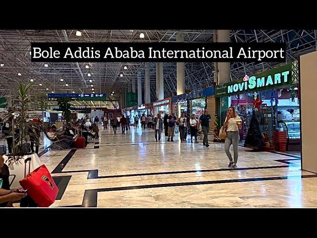 Addis Ababa Bole International Airport. 4k walking tour 2024