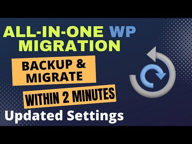 All In One WP Migration WordPress Plugin Tutorial 2025 | Backup & Migration (Step-by-Step)