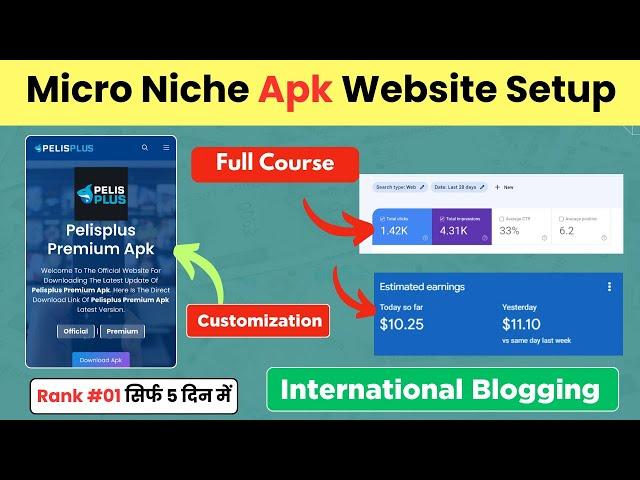 Micro Niche Apk Website Customization Full Setup Like @TechnicalRipoN