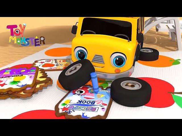 Blender Song in Beach - Magic Fruit Grinder  With Toymonster Car | Nursery Rhymes & Kids Songs