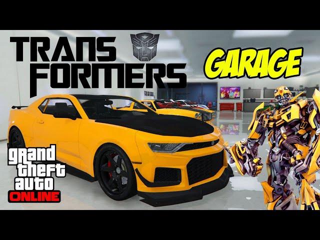 Transformers Car Collection in GTA 5 Online | Garage Tour