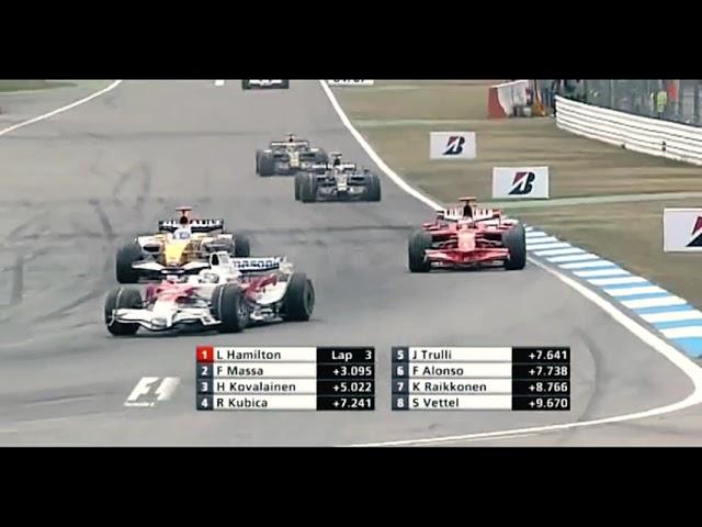 Kimi Raikkonen passing Fernando Alonso for 6 minutes straight - (The Ultimate Compilation)