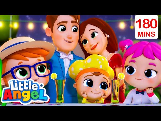 Baby John Surprise Dinner Party | Bingo and Baby John | Little Angel Nursery Rhymes and Kids Songs