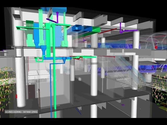 Estación de la Primera Línea del Metro hechos en tecnología BIM ((Building Information Modeling)