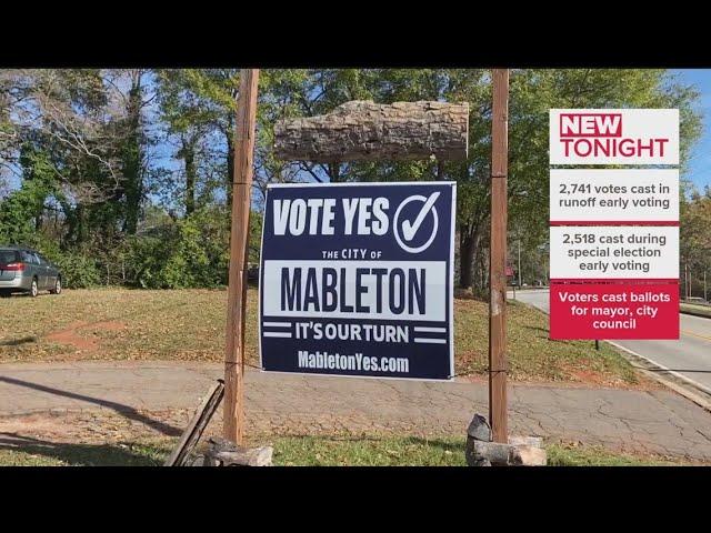 Early voting numbers in Mableton ahead of runoff