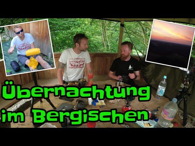 Übernachtung im Bergischen neben Hütte