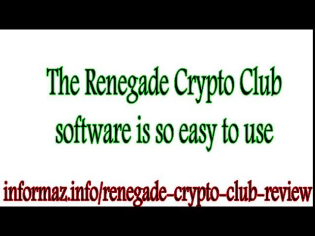 Renegade Crypto Club Review - Best 2018 cryptocurrency trading software